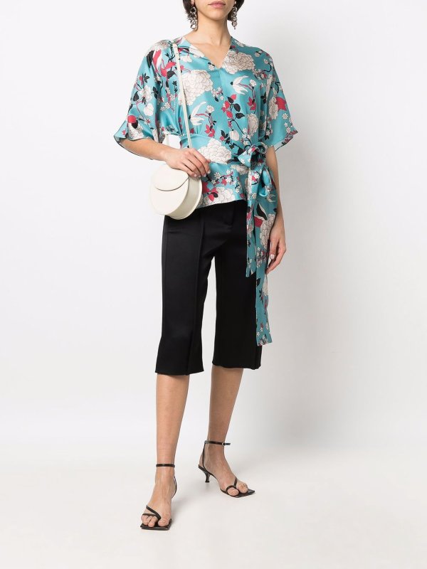iKRIX ALBERTO BIANI: blouses - Belted silk blouse