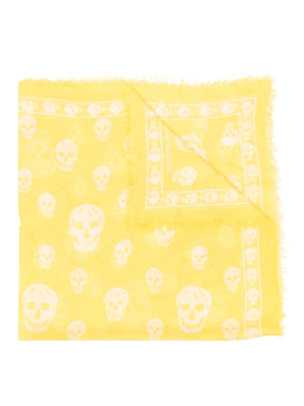 ALEXANDER MCQUEEN: scarves - Skull print scarf