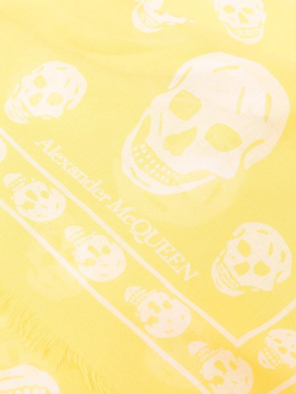 ALEXANDER MCQUEEN: scarves online - Skull print scarf