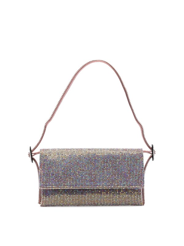 BENEDETTA BRUZZICHES: clutches - Vittissima crystal-embellished clutch bag
