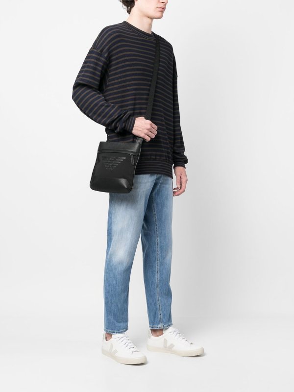 EMPORIO ARMANI: shopper online - Piccola borsa a tracolla in pelle