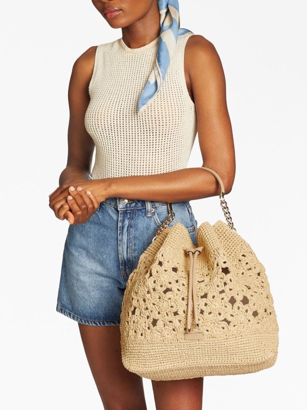 Zara, Bags, Zara Crochet Maxi Bucket Bag