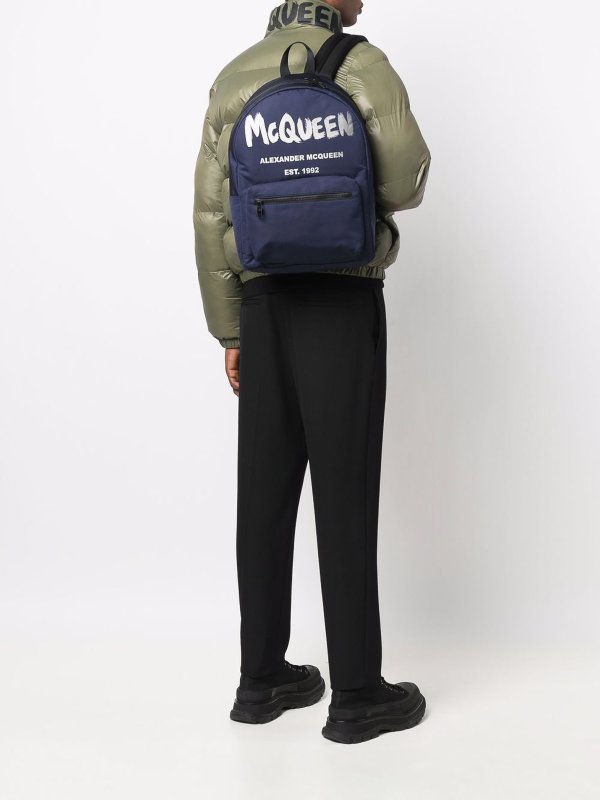 Rucksack - Blau shop online: ALEXANDER MCQUEEN