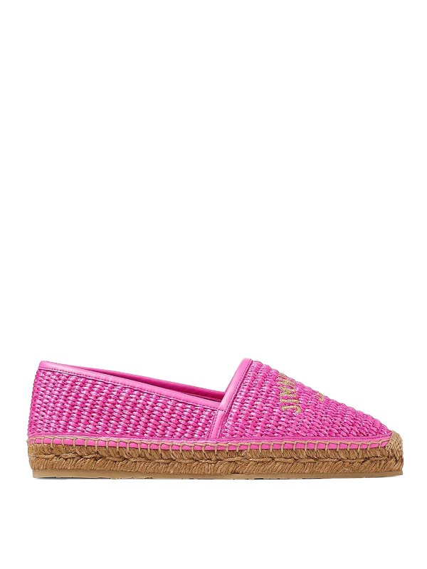 JIMMY CHOO: espadrilles - Espadrille raffia logo