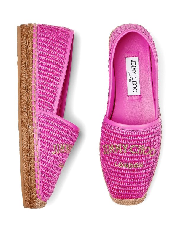 iKRIX JIMMY CHOO: espadrilles - Espadrille raffia logo
