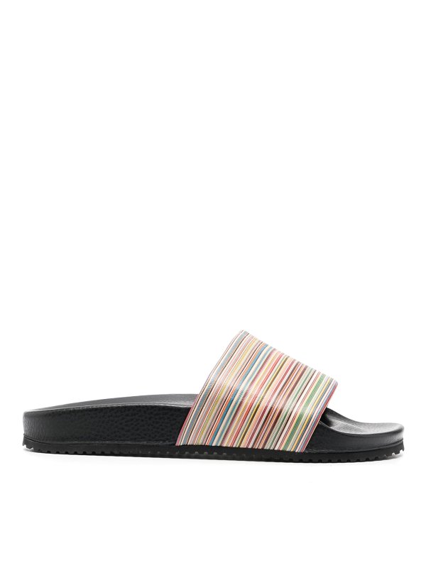 PAUL SMITH: ビーチサンダル - ビーチサンダル - 黒