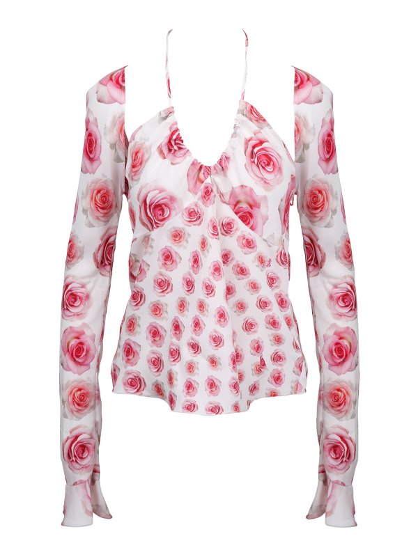 Vivetta: blouses - Floral print blouse