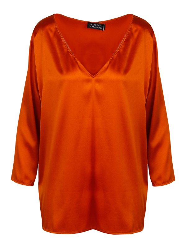 Gianluca Capannolo: ブラウス - ブラウス - オレンジ