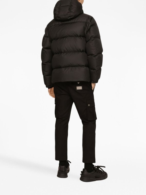 DOLCE & GABBANA: Kurze Daunenjacken online - Daunenjacke - Schwarz