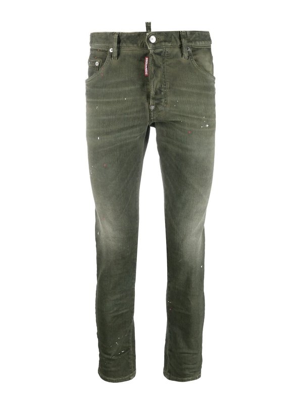 DSQUARED2: Straight Leg Jeans - Straight Leg Jeans - Grün