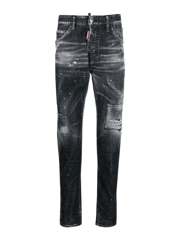 DSQUARED2: Straight Leg Jeans - Straight Leg Jeans - Schwarz