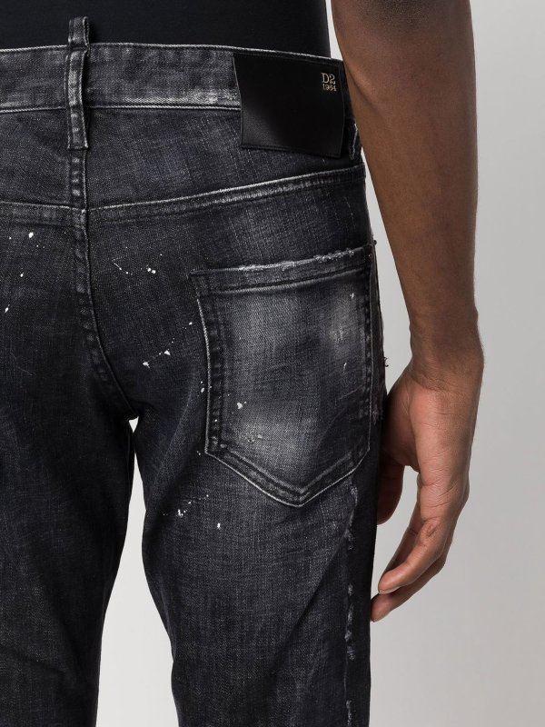 Straight Leg Jeans - Schwarz shop online: DSQUARED2