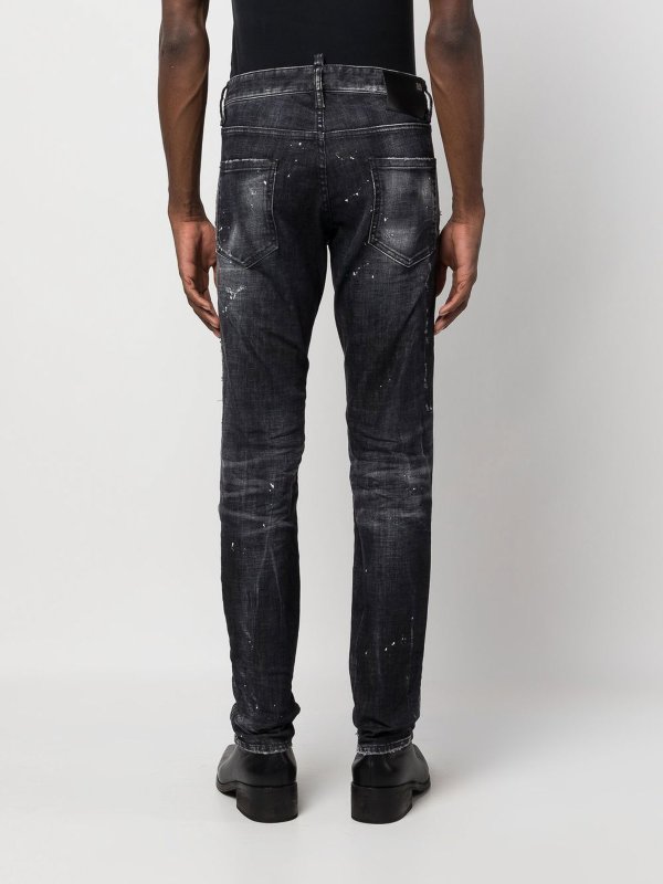 The Best Shops DSQUARED2: Straight Leg Jeans - Schwarz