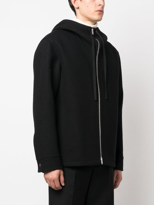 Hooded casual jacket shop online: JIL SANDER
