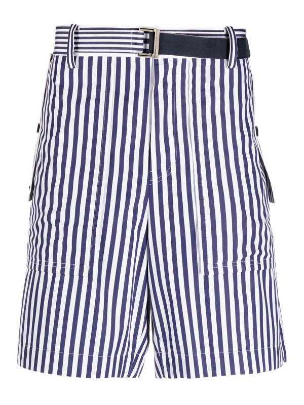 Sacai: Shorts - Shorts - Azul