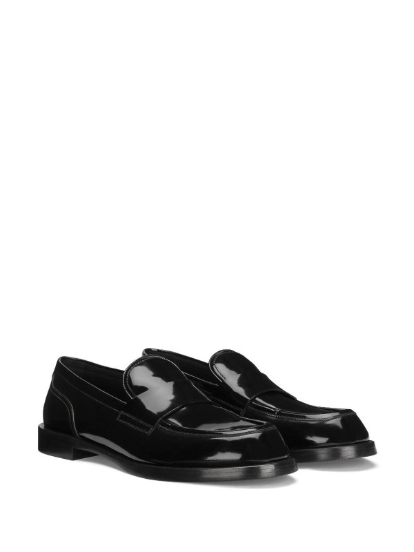 DOLCE & GABBANA: Mocassins & Chaussures bateau online - Mocassins - Noir