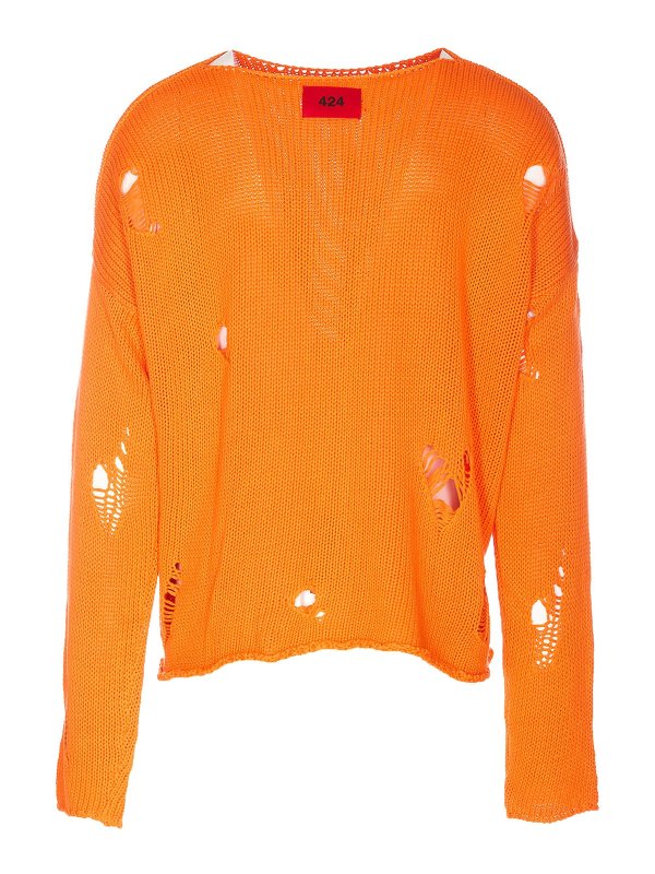 424: クルーネック online - クルーネック - オレンジ