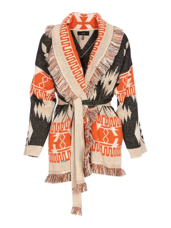 ALANUI: Cardigans - Cardigan - Orange