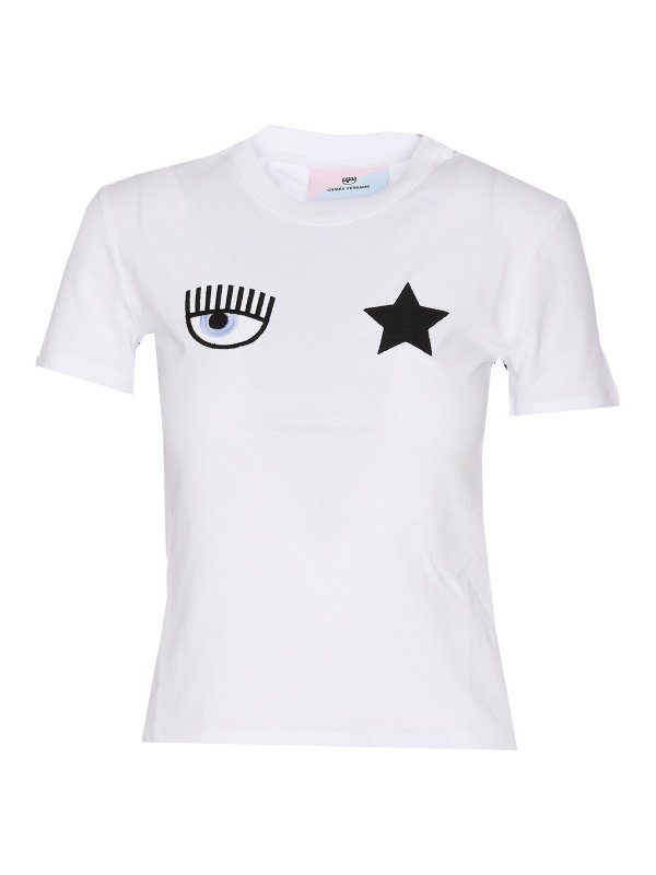 CHIARA FERRAGNI: T-shirts - T-Shirt - Weiß