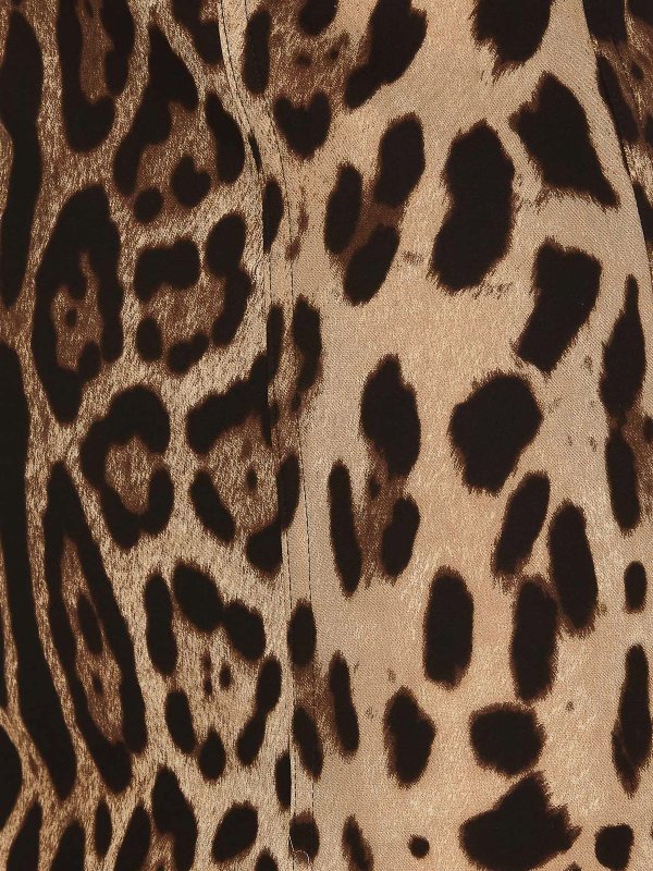 iKRIX DOLCE & GABBANA: abiti al ginocchio - Abito midi con stampa leopardata