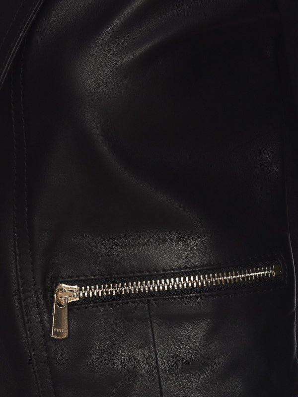 iKRIX Pinko: giacche in pelle - Giacca biker bimateriale