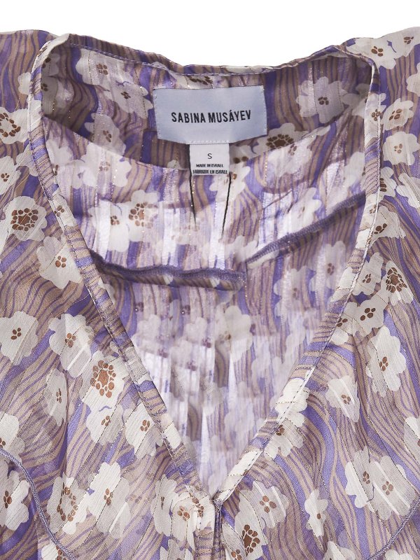 膝丈ドレス - 紫 shop online: SABINA MUSAYEV