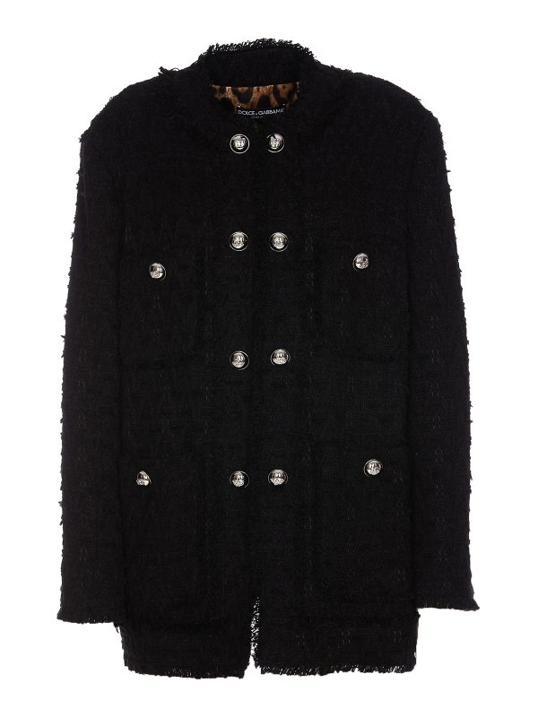 DOLCE & GABBANA: crew necks - Single breasted rush stitch jacket