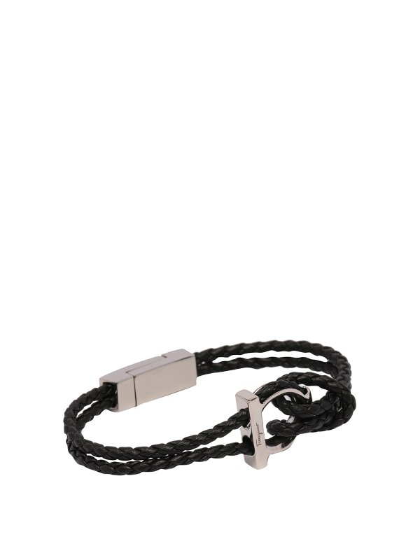 SALVATORE FERRAGAMO: Armbänder und Armkettchen online - Armband - Schwarz