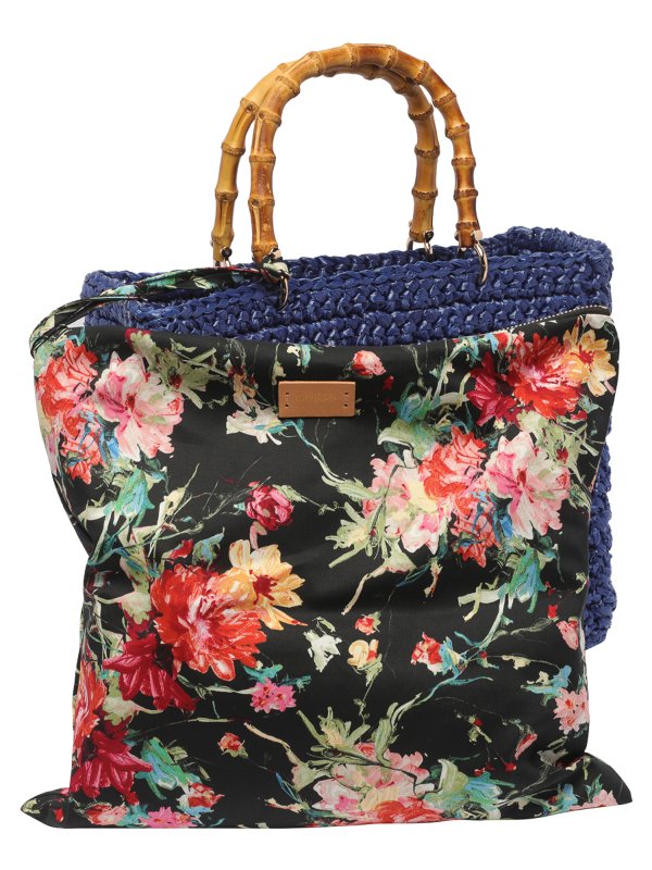 トートバッグ - ブルー shop online: CHICA