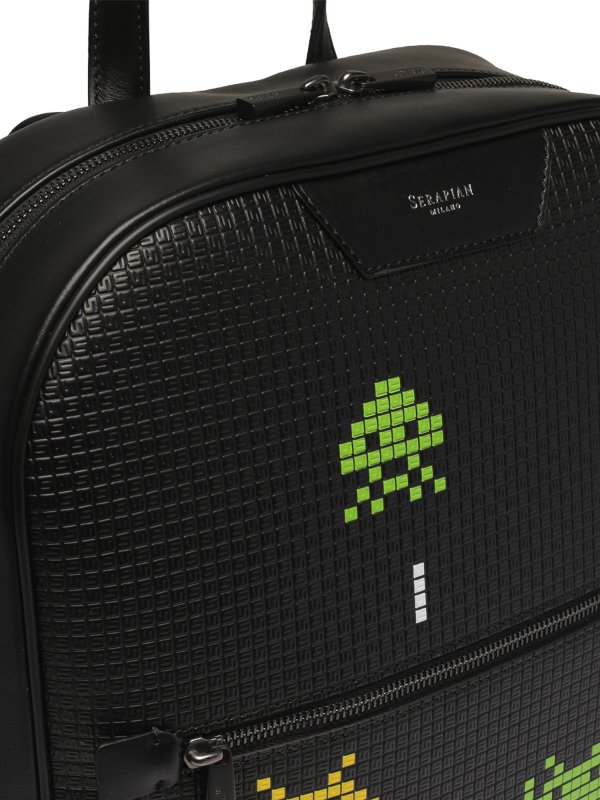 Space invaders backpack shop online: Serapian