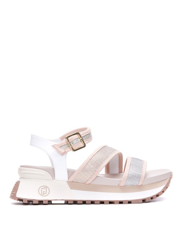 Liu Jo: sandals - Platform glitter sandals