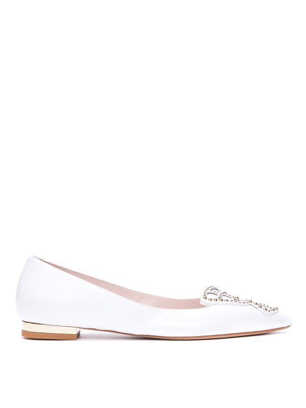 Sophia Webster: フラットシューズ - フラットシューズ - 白