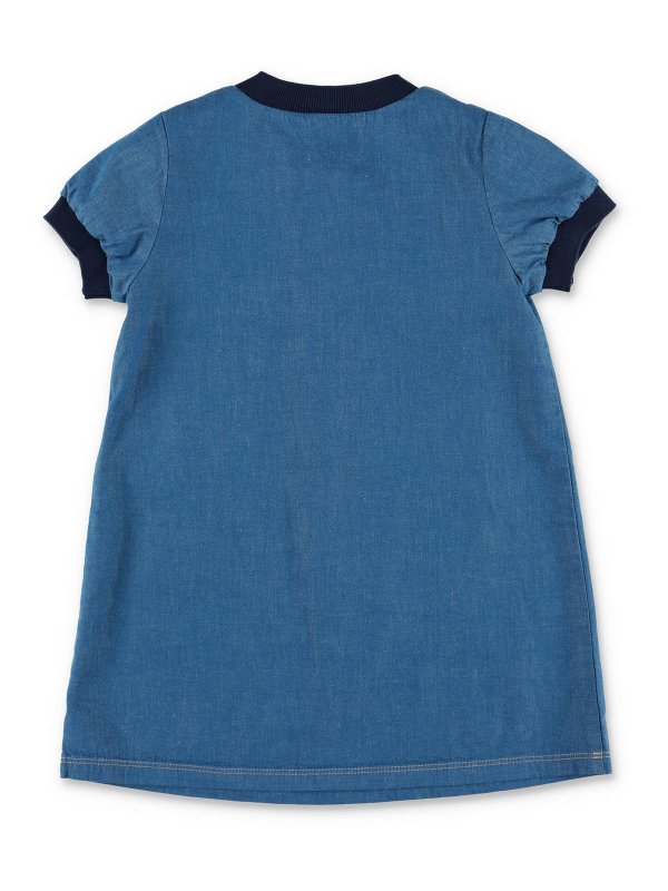 MONCLER: ニーレングスドレス online - 膝丈ドレス - ブルー