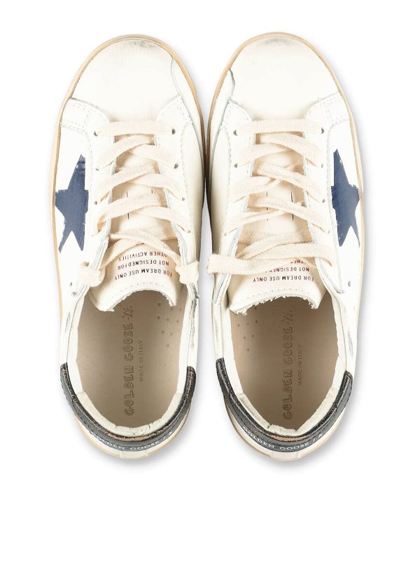 Leather sneakers with laces shop online: GOLDEN GOOSE