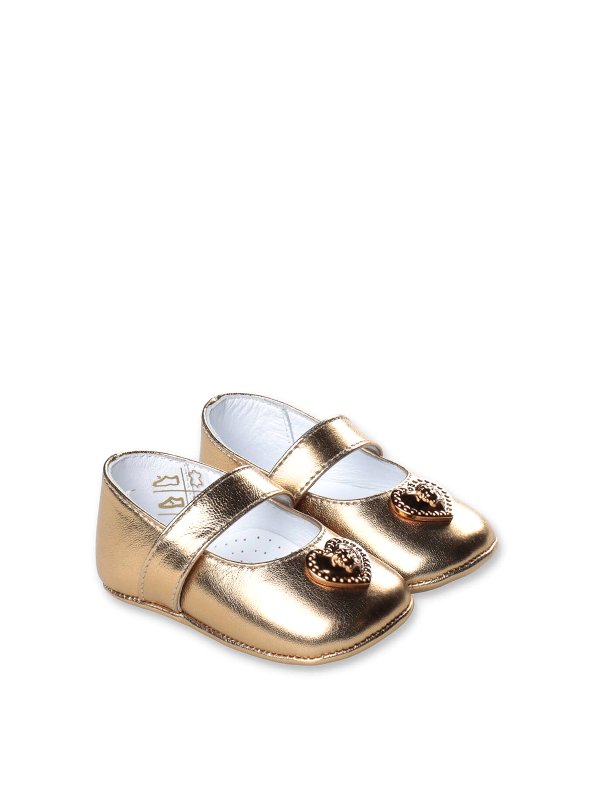 VERSACE: Ballerines - Ballerines - Or