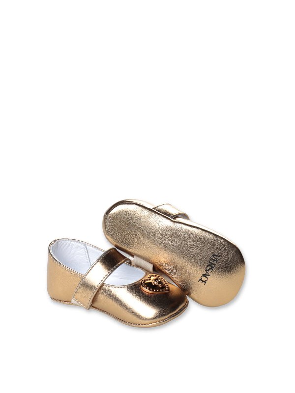 VERSACE: Ballerines online - Ballerines - Or