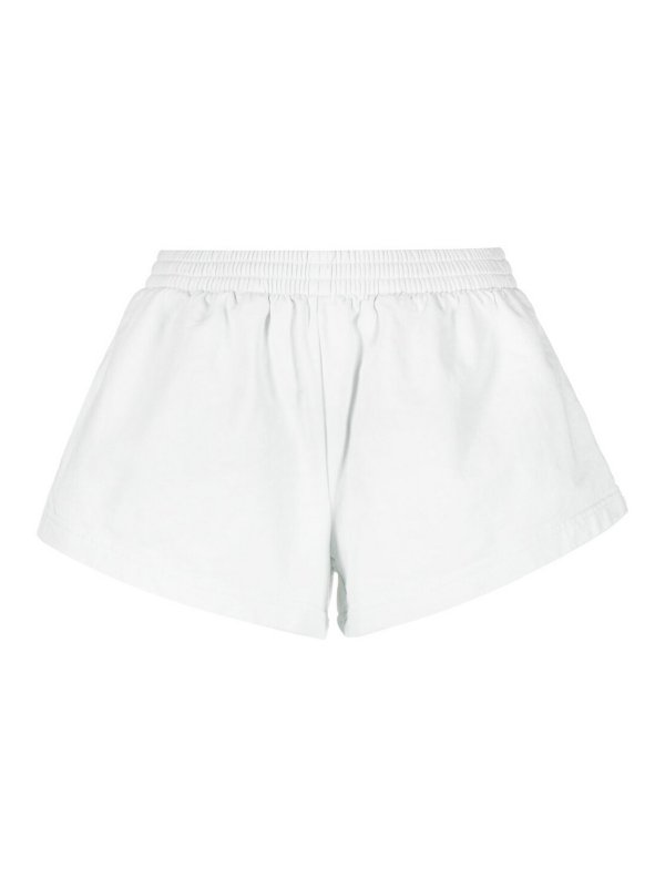 BALENCIAGA: ベルボトムジーンズ - フレア伸縮性ウエストショーツ 