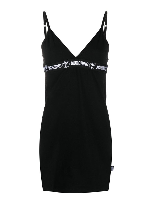 MOSCHINO: ショートドレス - カジュアルパンツ - 黒