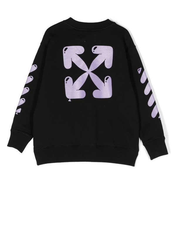 The Best Shops OFF-WHITE: Sweatshirts & Pulls - Pull Col Rond - Violet Clair