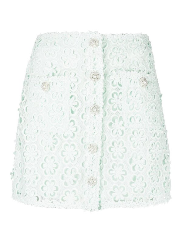 Self Portrait: Mini jupes - Mini Jupe - Bleu