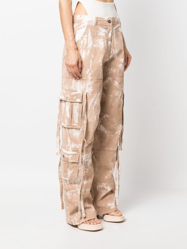 ANDREĀDAMO buy online Tie dye cargo pants