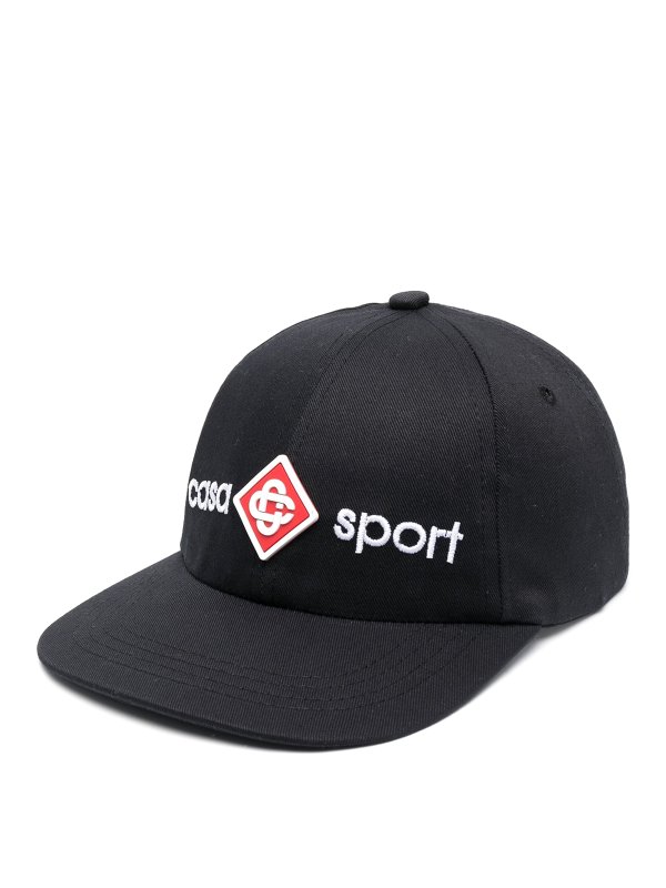 CASABLANCA: hats & caps - Embroidered logo baseball cap