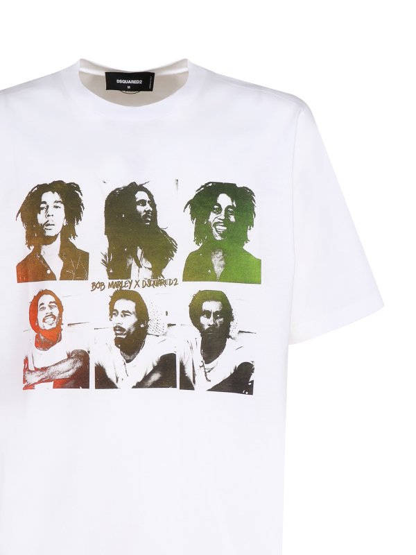 Dsquared2 Bob marley print t-shirt - White | S71GD1273S23009100