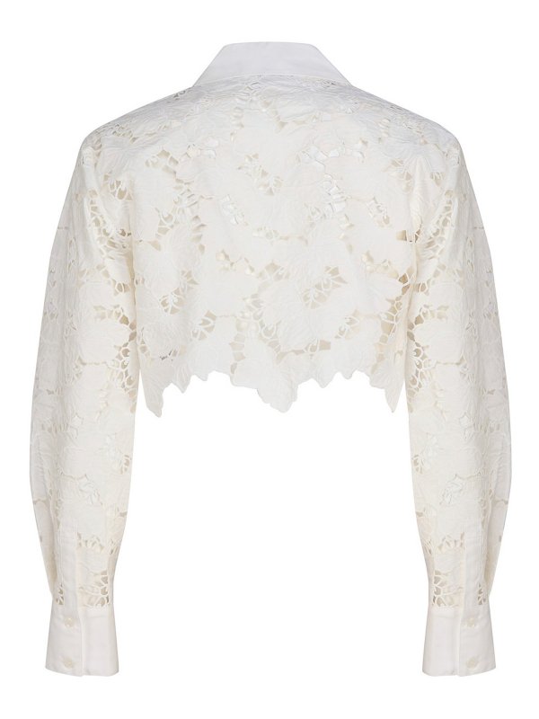 Self Portrait: shirts online - Cropped shirt top