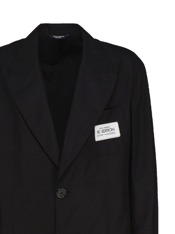 iKRIX DOLCE & GABBANA: giacche blazer - Giacca oversize in shantung di seta e cotone