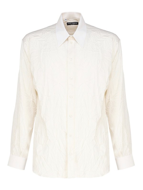 DOLCE & GABBANA: シャツ - シャツ - 白