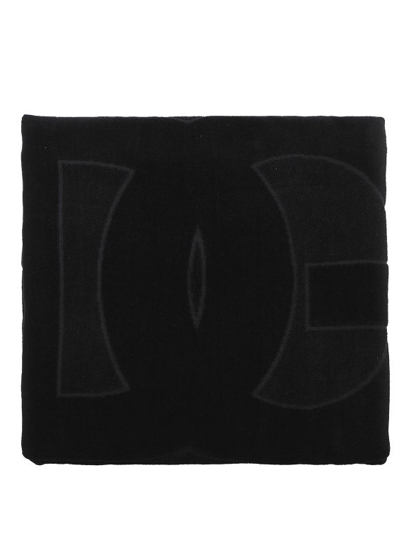 DOLCE & GABBANA: beach accessories - Dg monogram jacquard cotton beach towel