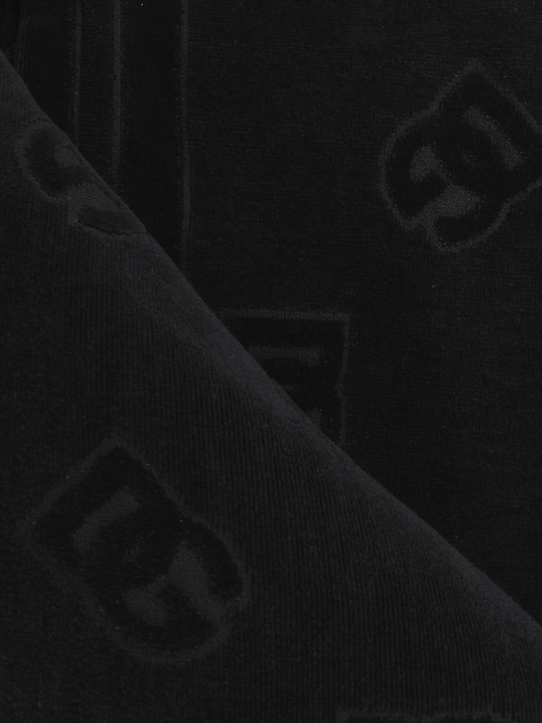 The Best Shops DOLCE & GABBANA: beach accessories - Dg monogram jacquard cotton beach towel