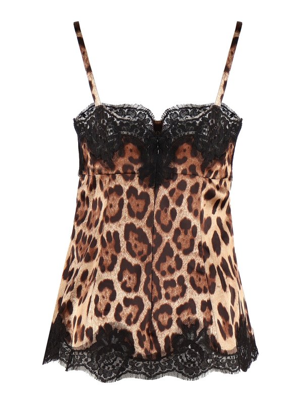 DOLCE & GABBANA: Tops & Tank tops online - Top in lace and silk