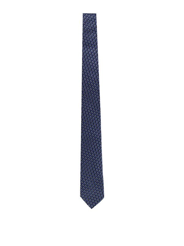 SALVATORE FERRAGAMO: ties & bow ties - Greca pattern tie